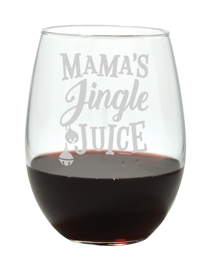 Jingle Juice Wine Glass 17oz