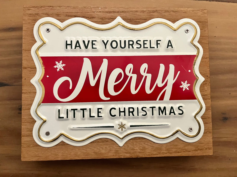 Merry Little Christmas - Wood Sign