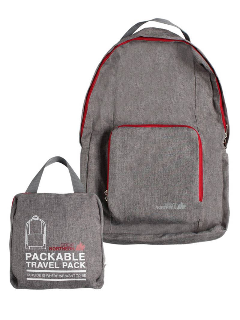 Grey travel backpack shop