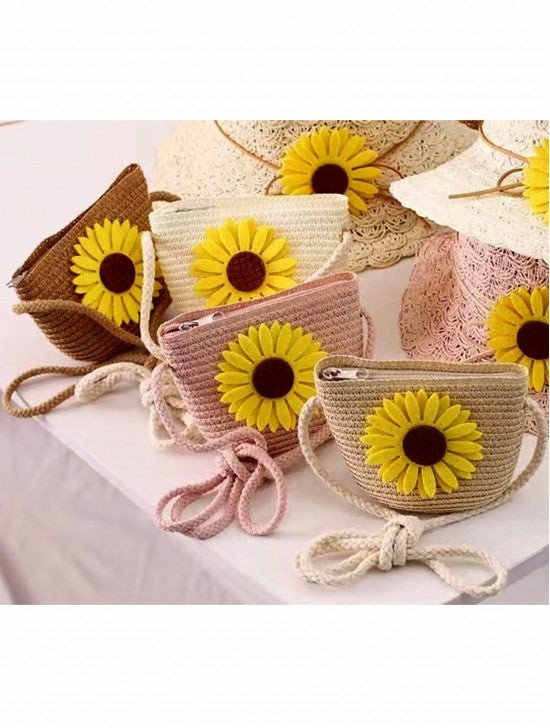 Kid's Crochet Sunflower Mini Bag