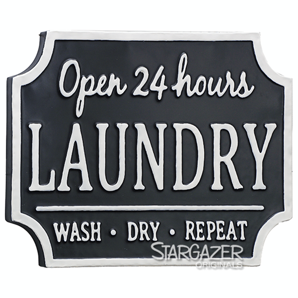 ML - 24 Hour Laundry 13" x 18"