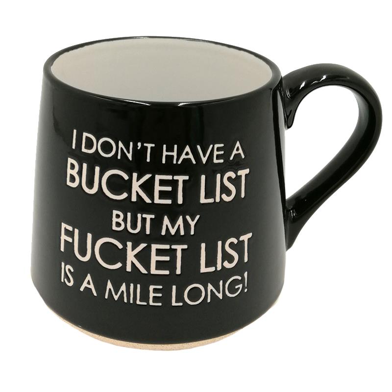 Fat Bottom Mug /Bucket List