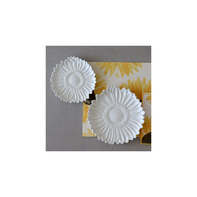 Sunflower Platter Medium White