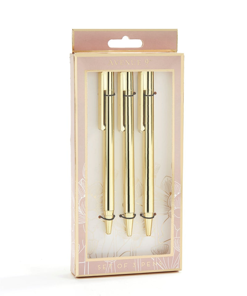 Gold Pen Set of 3 pieces