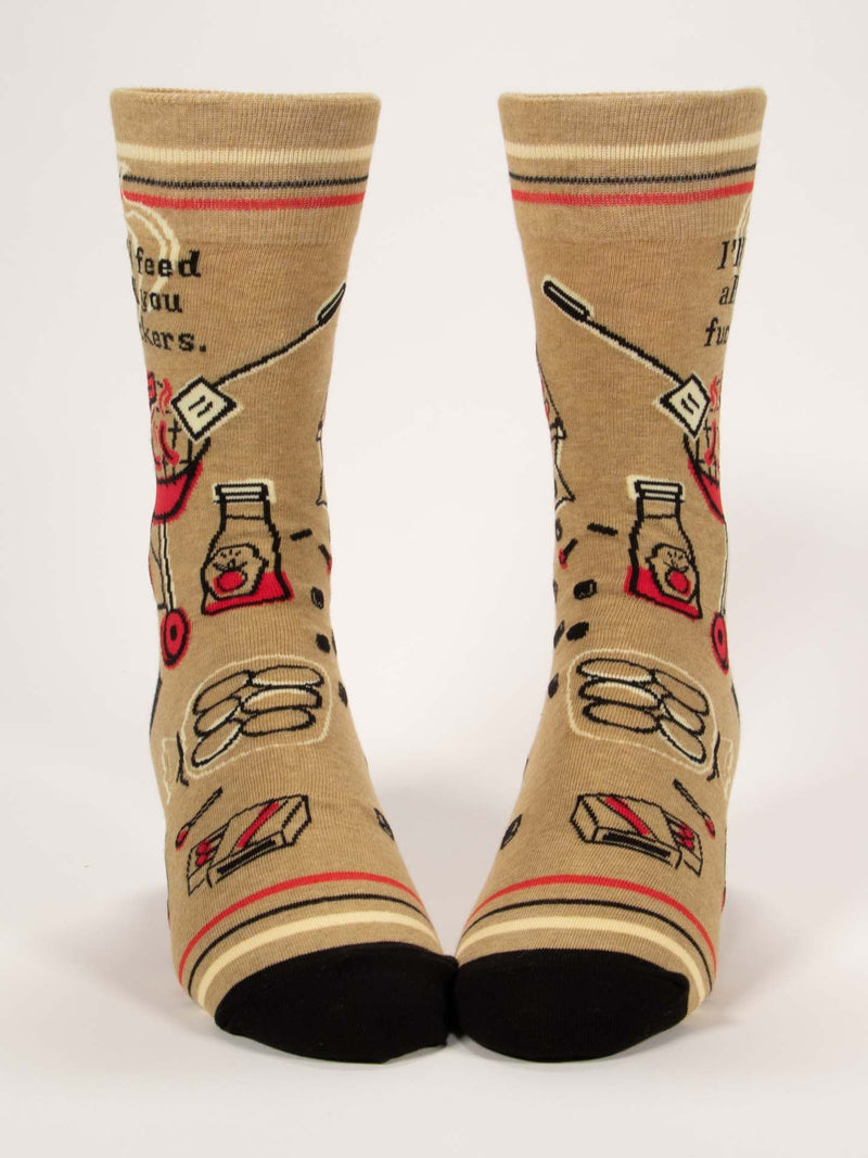 I'll Feed All You Fuckers M-Crew Socks