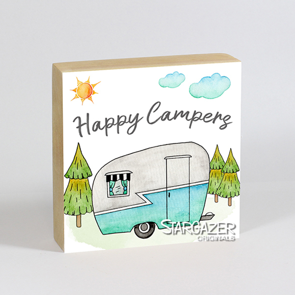 4"x4" Happy Campers