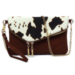 Cow Envelope Clutch Crossbody Bag