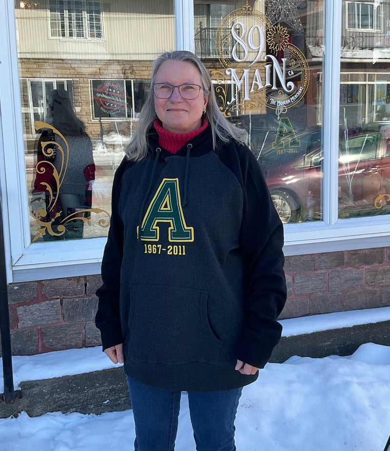 Almaguin Highlands Secondary School  1967 - 2011 "A" or "AHSS" Heritage Hoodie