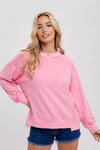 BOXY SWEATSHIRT: BARBIE PINK