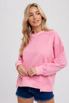 BOXY SWEATSHIRT: BARBIE PINK