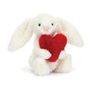 Bashful Red Love Heart Bunny Original