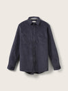 Corduroy shirt with patch chest pockets
