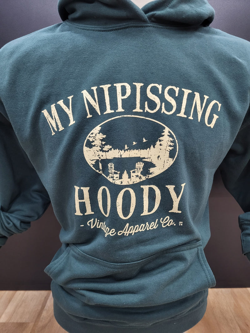 Hoodie : "My Nipissing Hoody"- Green