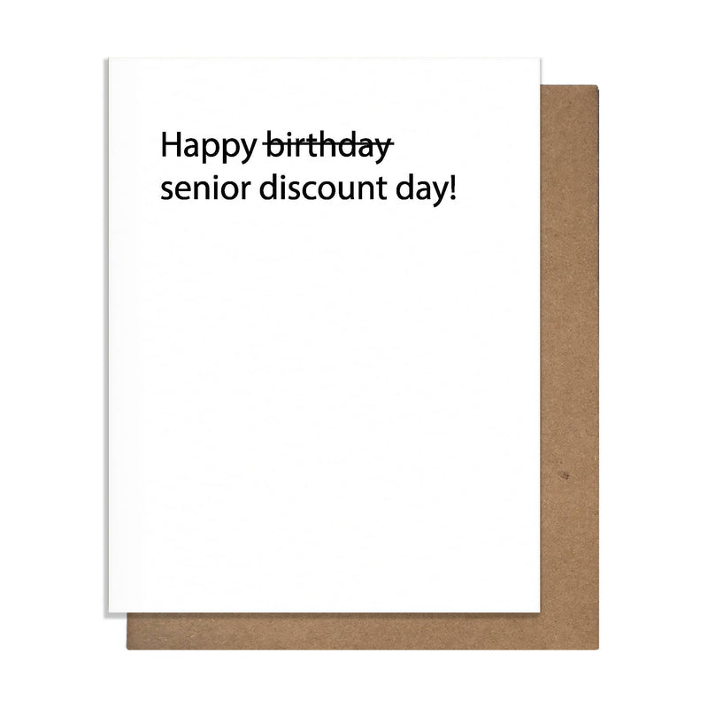 Senior Discount - Birthday Card