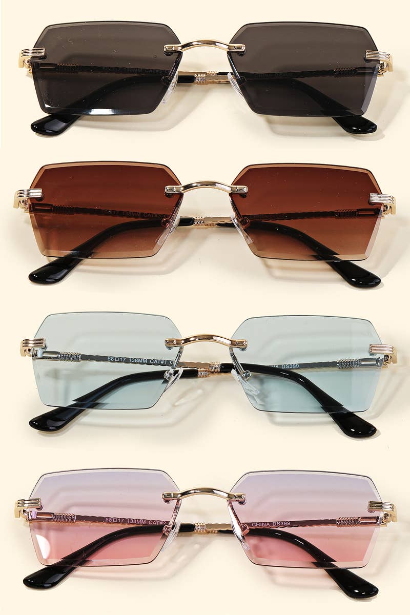 Frameless Sunglasses Set