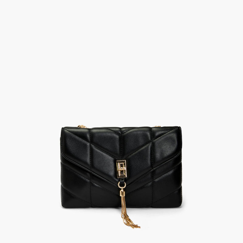 Aster Tassel Quilted Crossbody