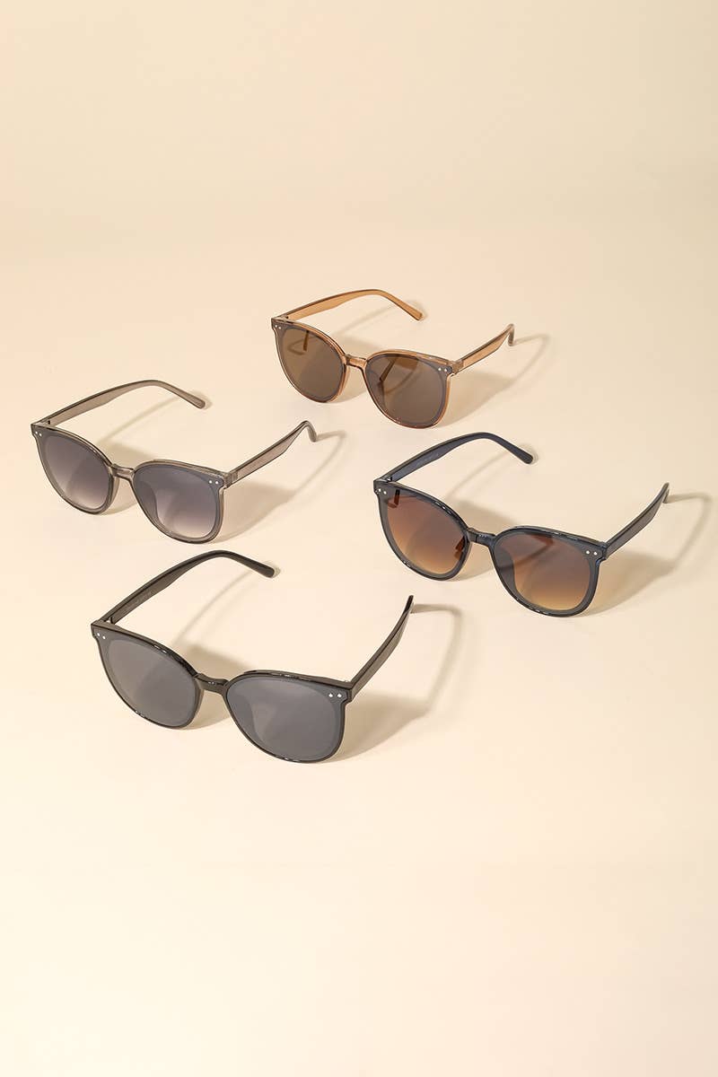 Acetate Round Fashion Sunglasses Set