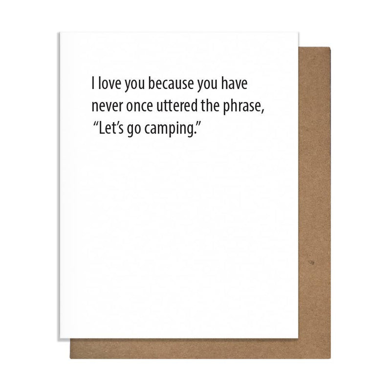 Go Camping - Love Card