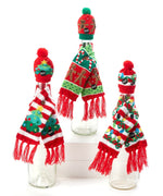 LED Wine Bottle Hat & Scarf Set