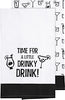Drinky Drink - Tea Towel Gift Set (2 - 19.75" x 27.5")
