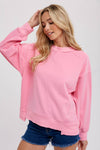 BOXY SWEATSHIRT: BARBIE PINK