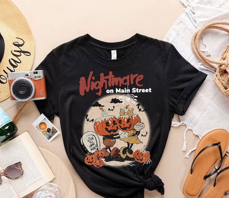 Long sleeve t-shirt Fall Theme Nightmare on Elm Parody
