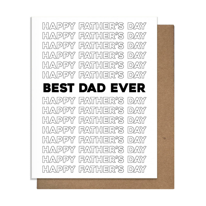 Best Dad Ever - Father's Day Card
