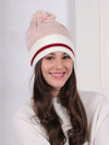 Knitted Double Layer Camp Hat w/ Pom Pom