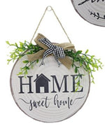Round Plaque - Home Sweet Home
