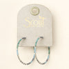 Chromacolor Miyuki Small Hoop - Turquoise Multi/Silver