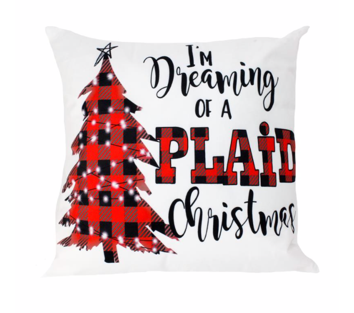 Dreaming Of Plaid Pillow