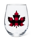 Check Maple Leaf Stemless Wine Glass