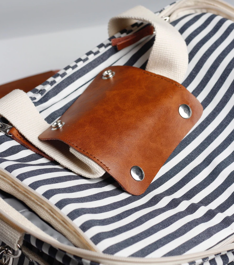 The Premium Cooler Bag - Lauren's Navy Stripe