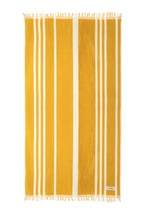 The Beach Towel - Vintage Yellow Stripe