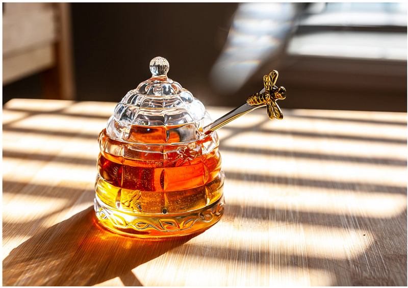 Beehive Honey Pot w/Lid