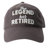 The Legend Has Retired Hat Grey