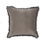 Velvet Fringe Pillow