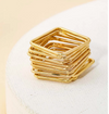 15 Thin Stackable Square Rings