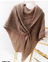 Knitted Cape w Leather Buckle