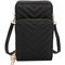 Chevron Quilted Cell Phone Purse Crossbody Bag