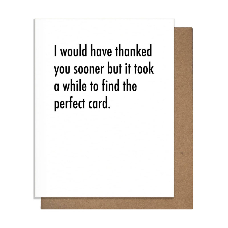 Perfect - Thank You Card
