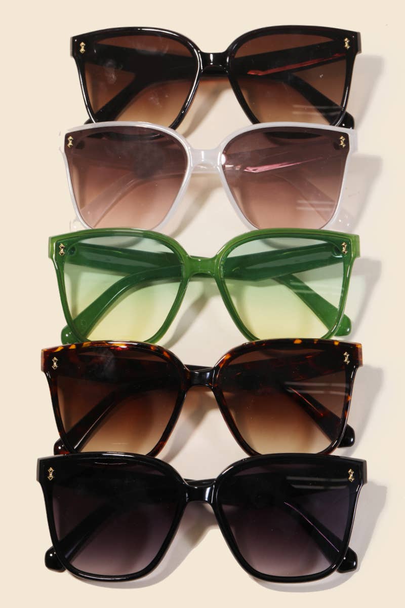 Acetate Frame Wayfarer Sunglasses Set
