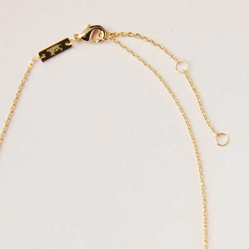 Stone Intention Charm Necklace - Labradorite/Gold