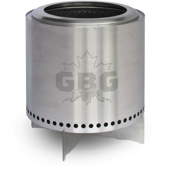 Stainless steel smokeless fire pit